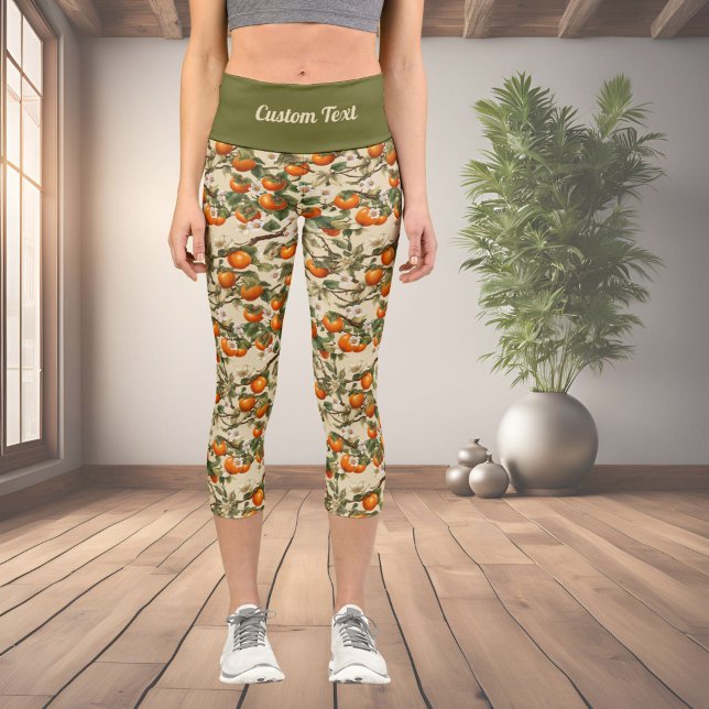 Leggings Capri Patrón de caquis (Subido por el creador)