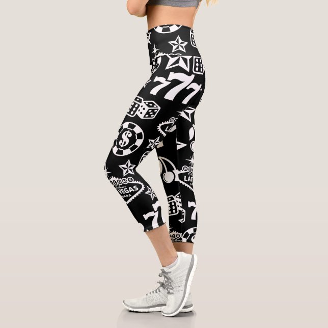 Leggings Capri Patrón de Casino (Izquierda)