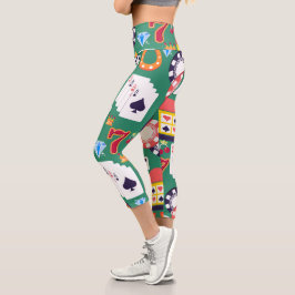 Leggings Capri Patrón de Casino