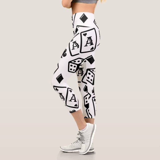 Leggings Capri Patrón de Casino (Izquierda)