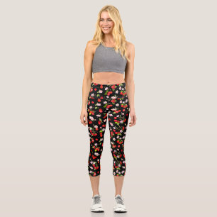 Leggings Capri Patrón de cerezas 1