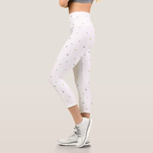 Leggings Capri Patrón de dibujos en triángulo de pasto