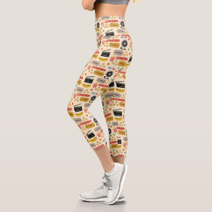 Leggings Capri Patrón de diversión del cine