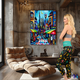 Leggings Capri Patrón de Fiesta Tropical - Verano divertido y col