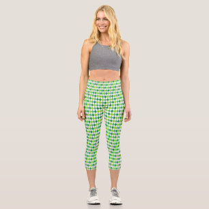 Leggings Capri Patrón de forma de diamante de San Patricio-54603