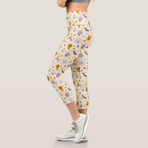 Leggings Capri Patrón de Halloween
