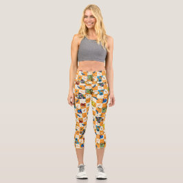 Leggings Capri Patrón de Halloween de Plaza Sésamo