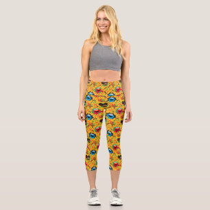 Leggings Capri Patrón de Kwanzaa de Plaza Sésamo