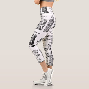 Leggings Capri Patrón de Londres