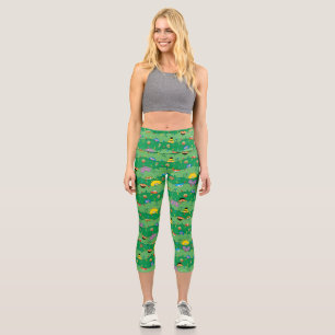Leggings Capri Patrón de luces de Navidades de Plaza Sésamo