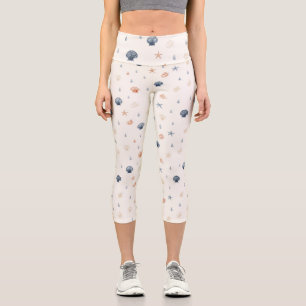 Leggings Capri Patrón de marea sin foco
