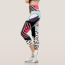 Leggings Capri Patrón de Memphis