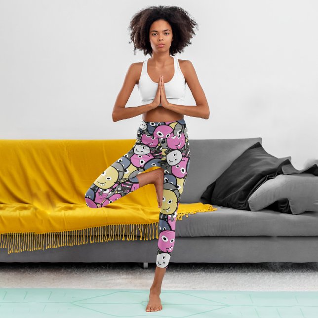 Leggings Capri Patrón de monstruos (Subido por el creador)