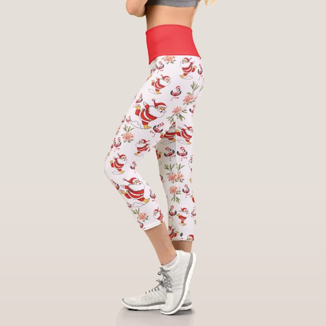 Leggings Capri Patrón de navidades (Izquierda)