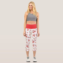 Leggings Capri Patrón de navidades