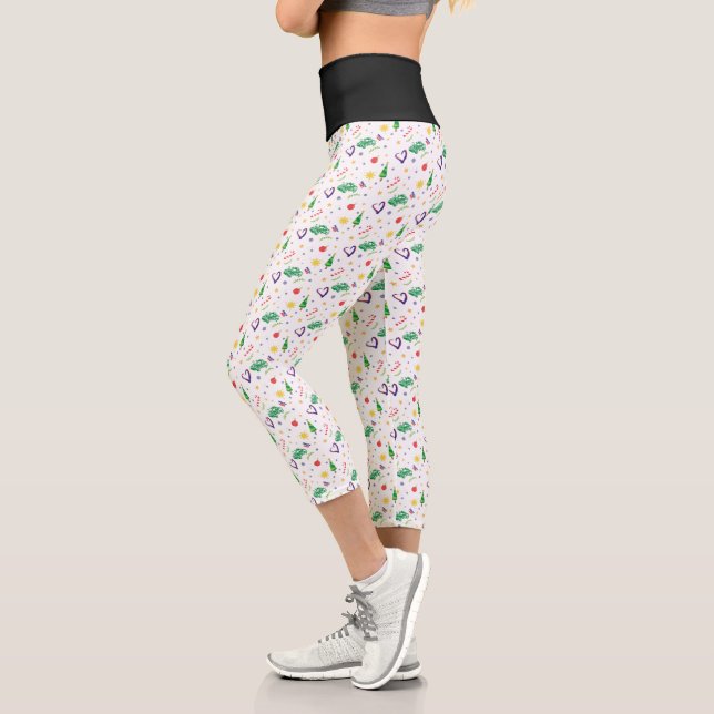 Leggings Capri Patrón de Navidades filipinos Pinoy Ako (Izquierda)