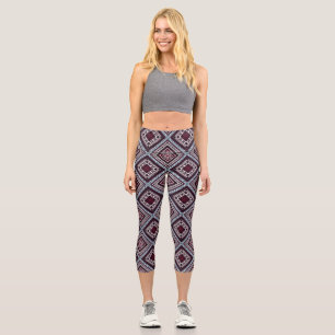 Leggings Capri Patrón de ornamentos