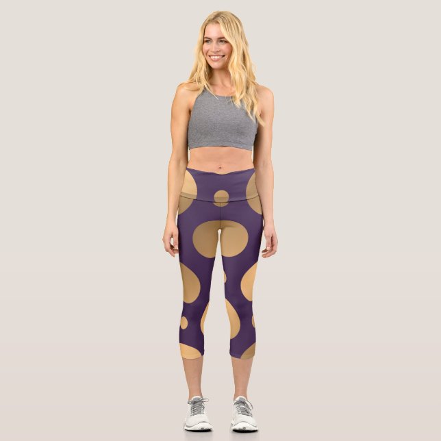 Leggings Capri Patrón de puntos 15 (Anverso)