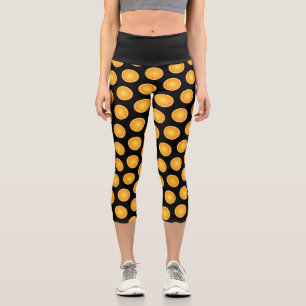 Leggings Capri Patrón de rodajas de fruta Naranja de Guay Juicy e