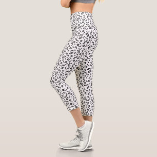 Leggings Capri Patrón de silenciamiento retro