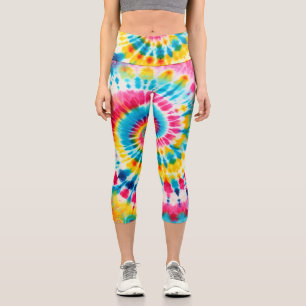 Leggings Capri Patrón de tinta de mosaico