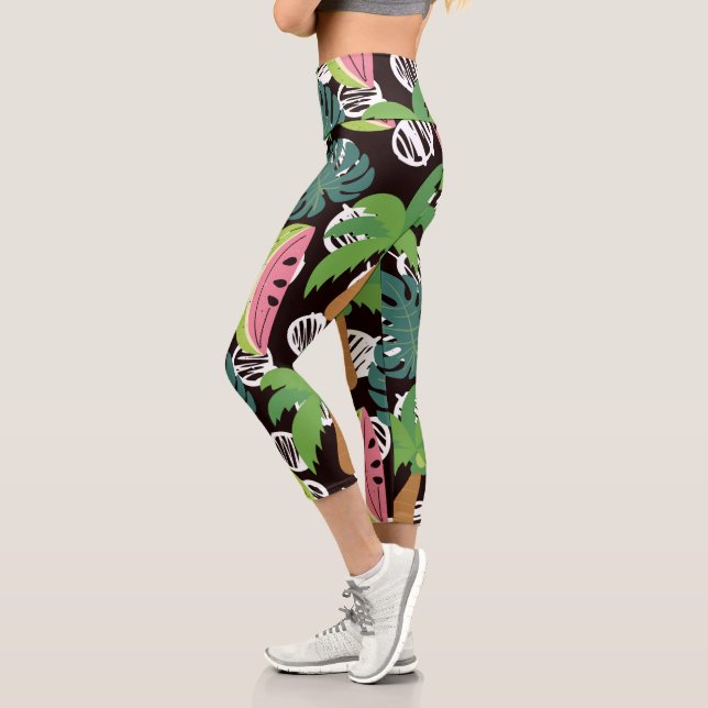 Leggings Capri Patrón de verano (Izquierda)