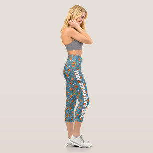 Leggings Capri Patrón del engranaje exterior del personalizado