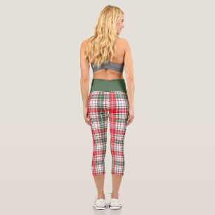 Leggings Capri Patrón elegante de comprobación de estilo de argyl