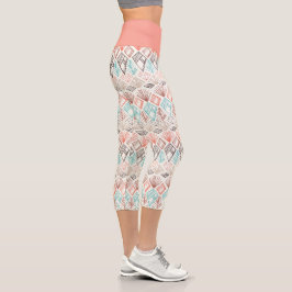 Leggings Capri Patrón étnico