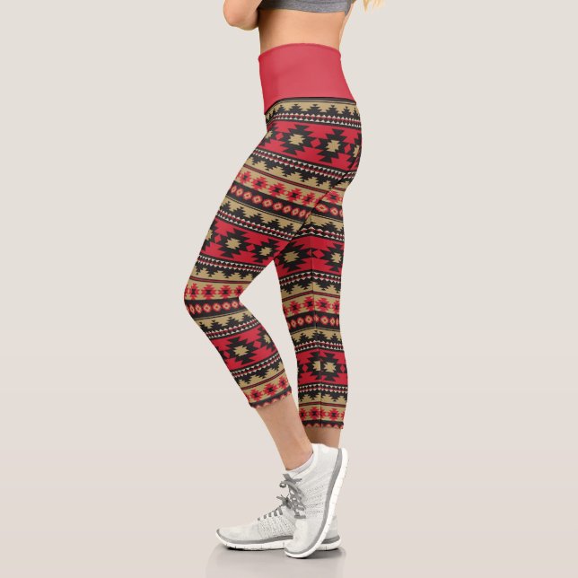 Leggings Capri Patrón étnico (Izquierda)