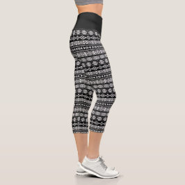 Leggings Capri Patrón étnico