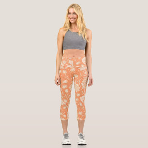 Leggings Capri Patrón famoso de William Morris Wild Tulip