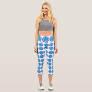 Leggings Capri Patrón Flake Capris de altura