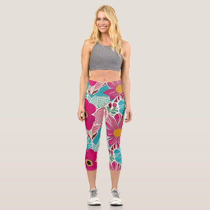 Leggings Capri Patrón floral