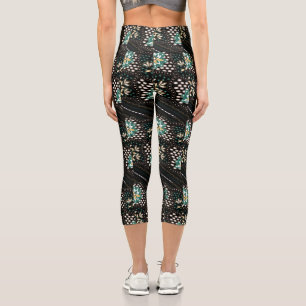 Leggings Capri Patrón floral