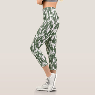 Leggings Capri Patrón forestal de Woodland