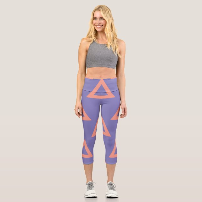 Leggings Capri Patrón geométrico 16 (Anverso)