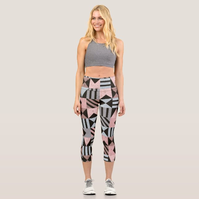 Leggings Capri Patrón geométrico 29 (Anverso)