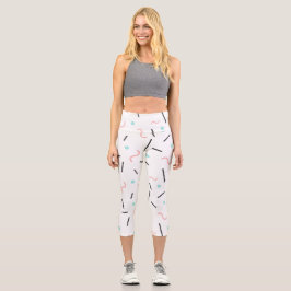Leggings Capri Patrón geométrico 32