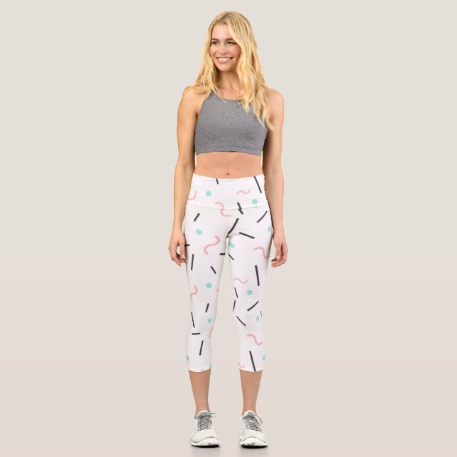 Leggings Capri Patrón geométrico 32 (Anverso)