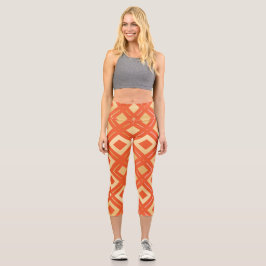 Leggings Capri Patrón geométrico 6 de Kamelia