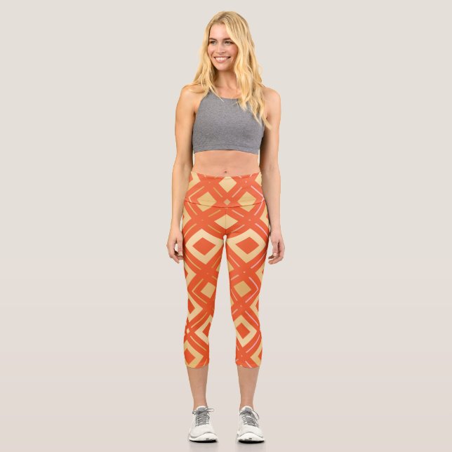 Leggings Capri Patrón geométrico 6 de Kamelia (Anverso)