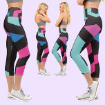 Leggings Capri Patrón geométrico colorido<br><div class="desc">Alfombrilla de auto de coche patrón hexagonal geométrico Yo ofrezco más contraste y temática en este diseño para la venta y también la calidad, colores únicos e imágenes impresas de alta calidad para que podamos garantizar que estará satisfecho porque estoy comprometido con la satisfacción del cliente y apasionado por la...</div>
