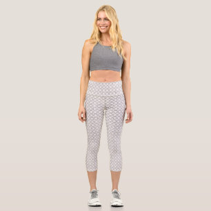 Leggings Capri Patrón geométrico islámico beige