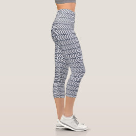 Leggings Capri Patrón Gris