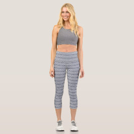 Leggings Capri Patrón Gris