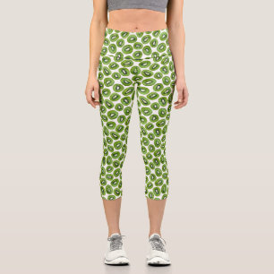 Leggings Capri Patrón Kiwi