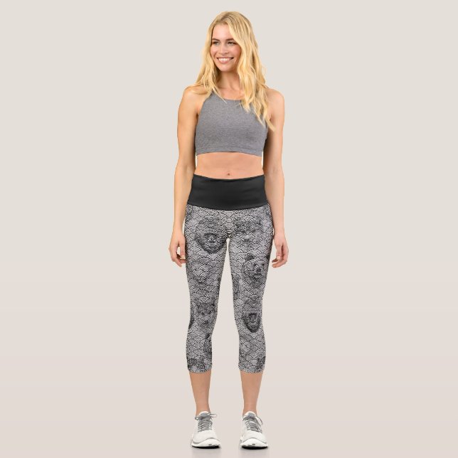 Leggings Capri patrón mágico (Anverso)