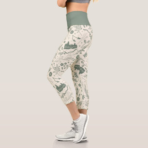 Leggings Capri Patrón mágico de herbología HOGWARTS™