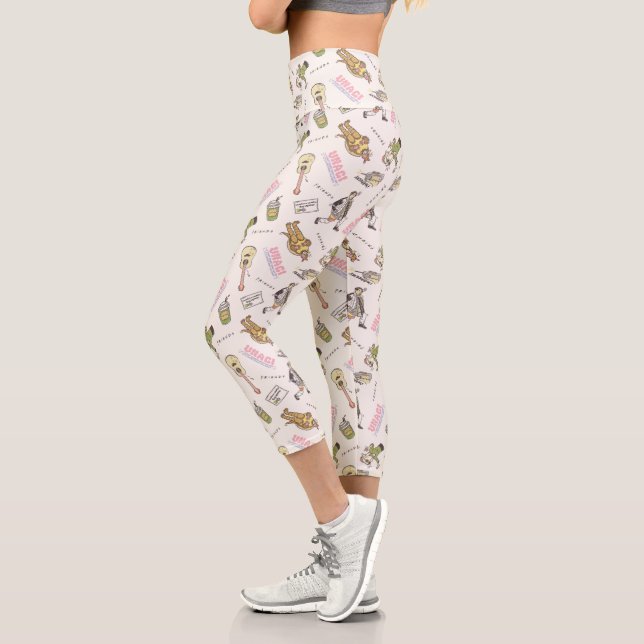 Leggings Capri Patrón Personalizado de FRIENDS™ Tan (Izquierda)